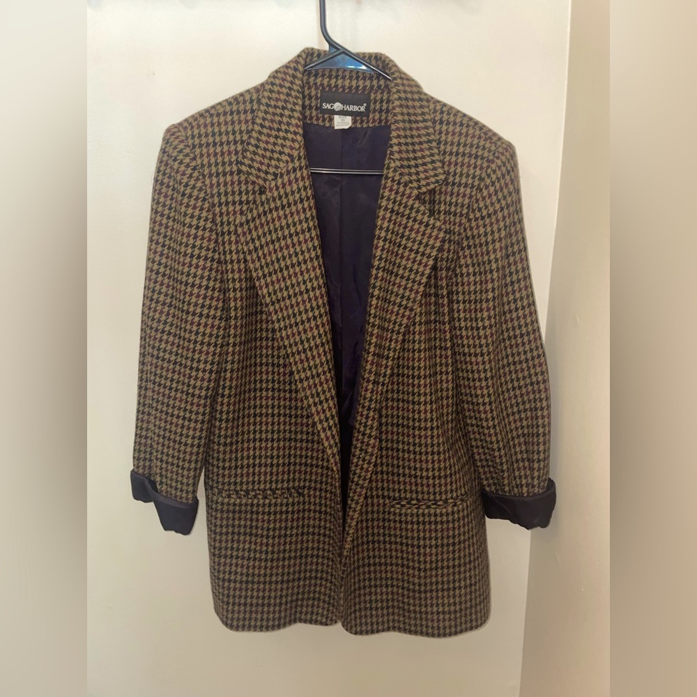 Vintage 80’s Plaid Blazer